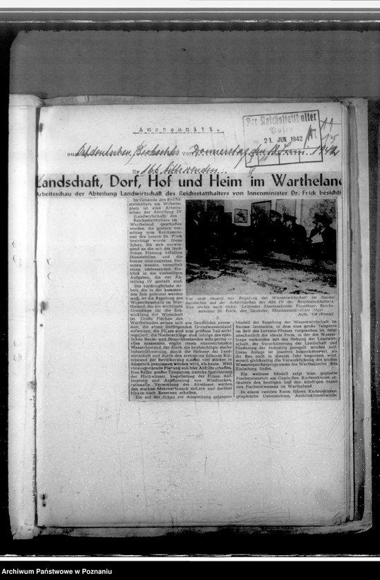 Obraz 19 z jednostki "Besichtigungsreise des Reichsministers Dr. Frick vom 15.6 - 20.6. 1942"