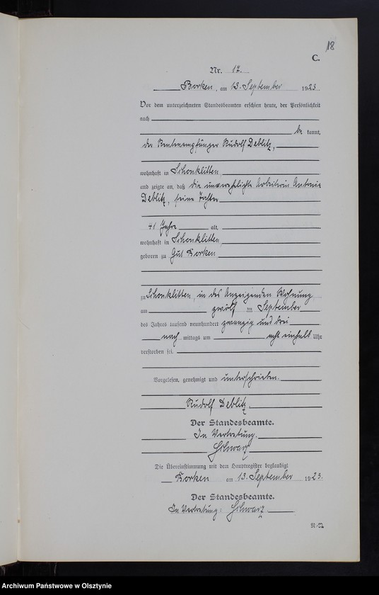 image.from.unit.number "Sterbe-Neben-Register Nr 1 - 19 [ Księga zgonów - wtóropis ]"
