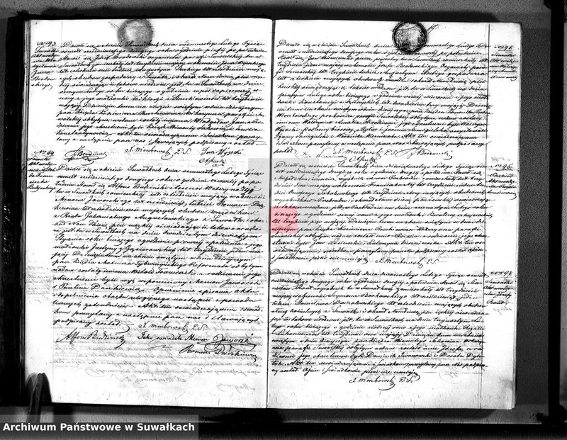 image.from.unit.number "Księga duplikat aktów urodzeń, małżeństw i zejścia parafii suwalskiej z roku 1862"