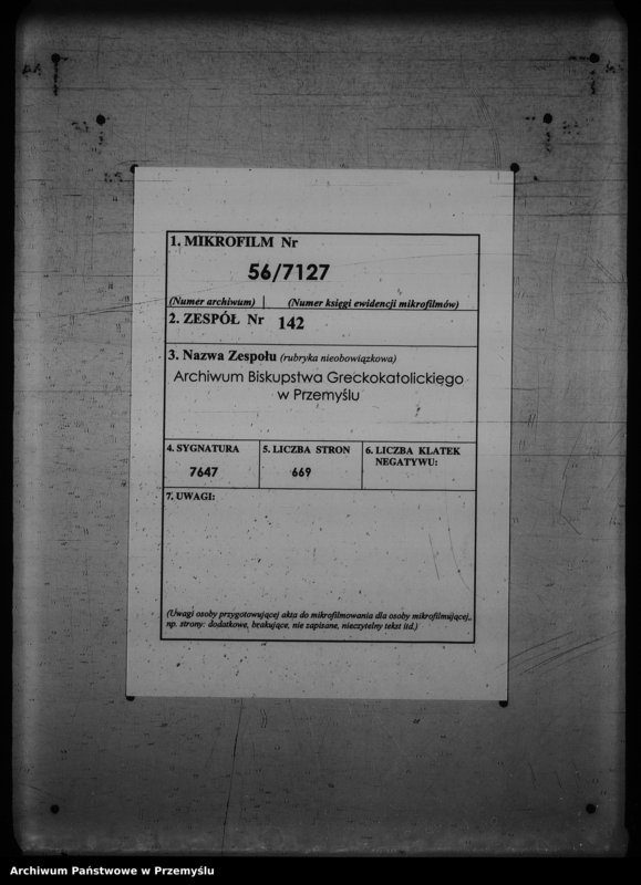 Obraz 2 z jednostki "[Kopie ksiąg metrykalnych parafii Werchrata z filią Prusie (dekanat Rawa Ruska)]"