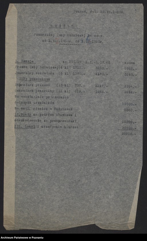 Obraz 11 z jednostki "[Pomorska Izba Rolnicza] - głównie sprawy budżetowe"