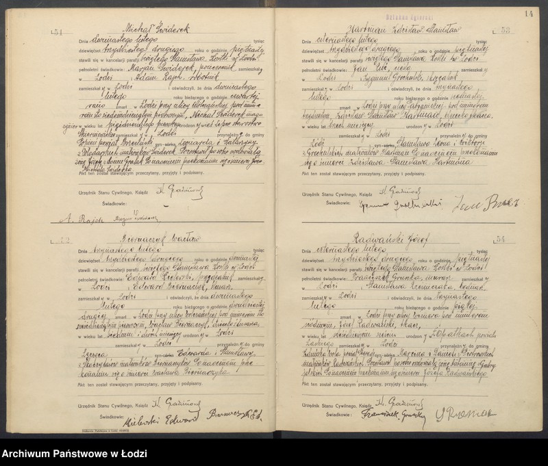 Obraz 16 z jednostki "Akta zgonów"