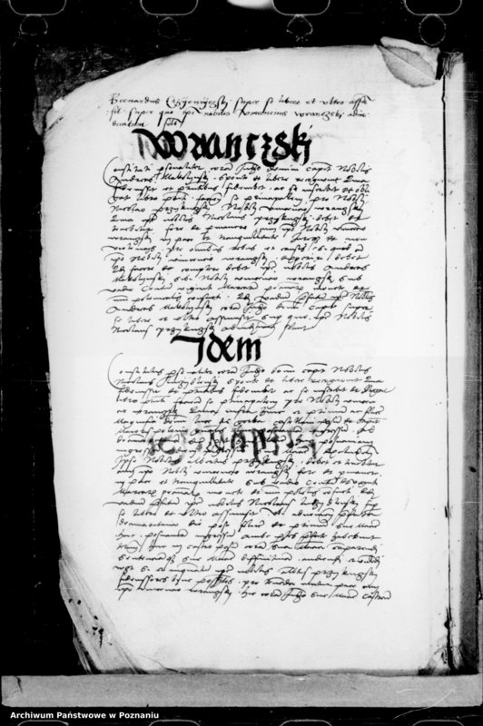 Obraz 8 z jednostki "Inscriptiones, relationes, decreta [inducta]"