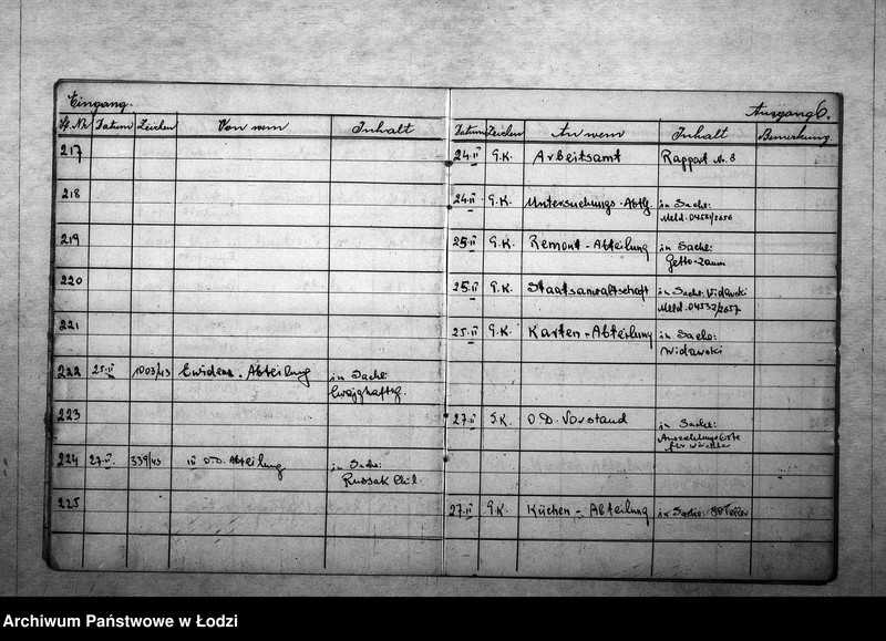 Obraz 10 z jednostki "[Dziennik korespondencji przychodzącej i wychodzącej IV rewiru]"