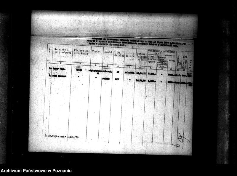 Obraz 13 z jednostki "Parcelacja majątku Łężce powiatu międzychodzkiego"