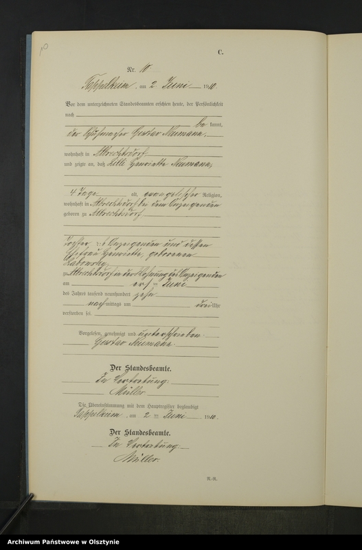 image.from.unit.number "Sterbe-Neben-Register Nr 1 - 25"