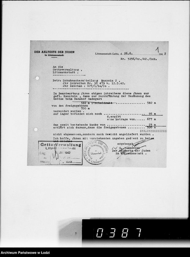 Obraz 5 z jednostki "Instandsetzung des Gettozaunes"