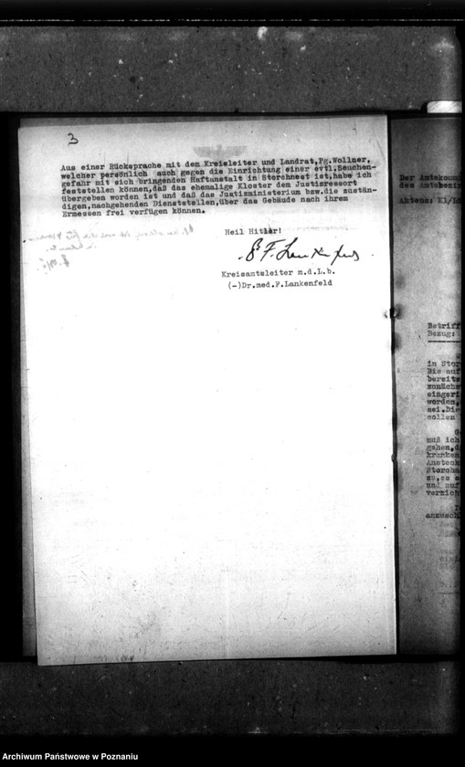 Obraz 7 z jednostki "Unterbringung von Lungenkranken - Strafgefangenen."