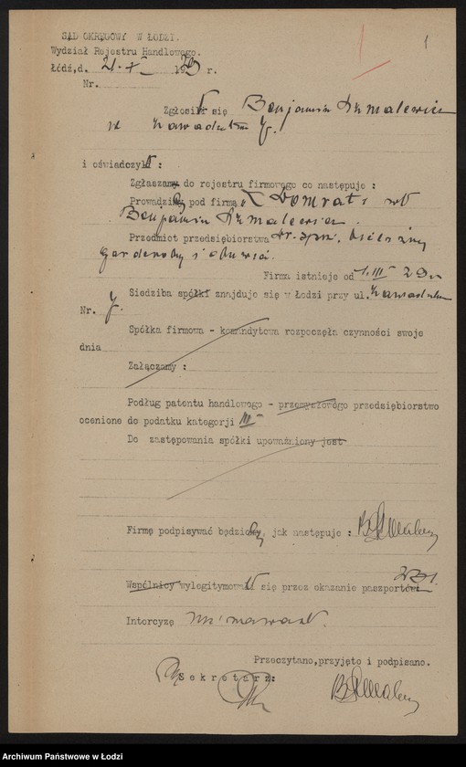 Obraz 3 z jednostki "Benjamin Szmulewicz „Domrał” – drobna sprzedaż bielizny garderoby i obuwia"