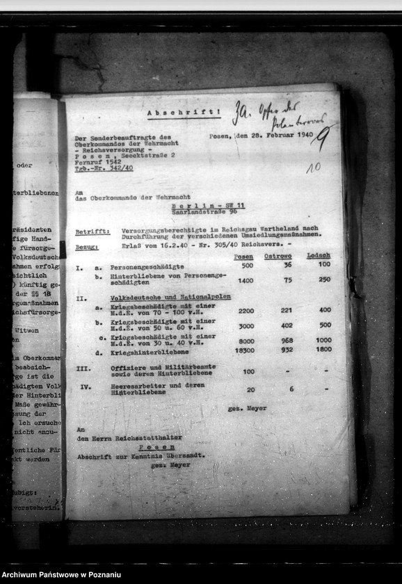 Obraz 14 z jednostki "Sonderfürsorge für die im Volkstumskampf im Feldzung in Polen körperlich beschadigten Deutschen undderen Hinterbliebenen"