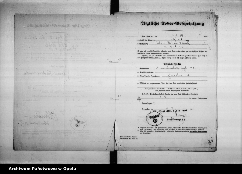 Obraz 17 z jednostki "Kriegssterbefälle 1939"