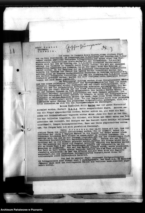 Obraz 7 z jednostki "Berichte über Verhaftungen, Misshandlungen usw."