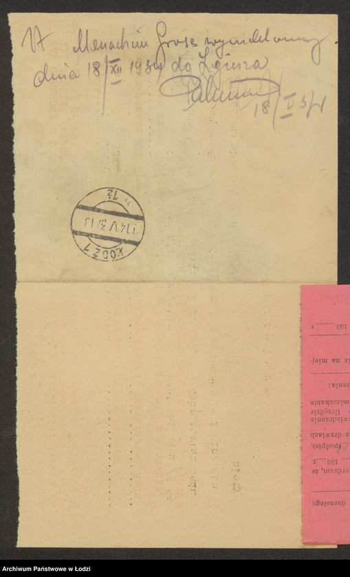 Obraz 19 z jednostki "Menachen Groszz- sprzedaż skór"