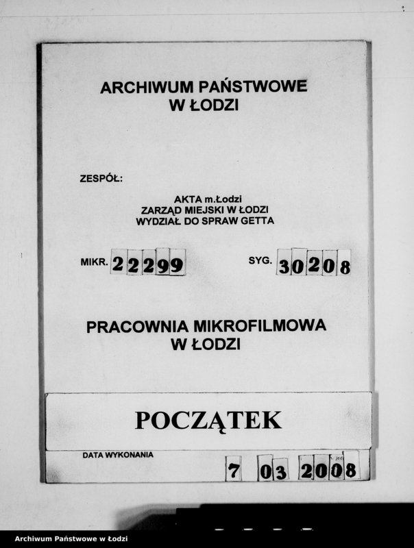 Obraz 1 z jednostki "Aufträge Metall-Abteilung v.26101-26343"