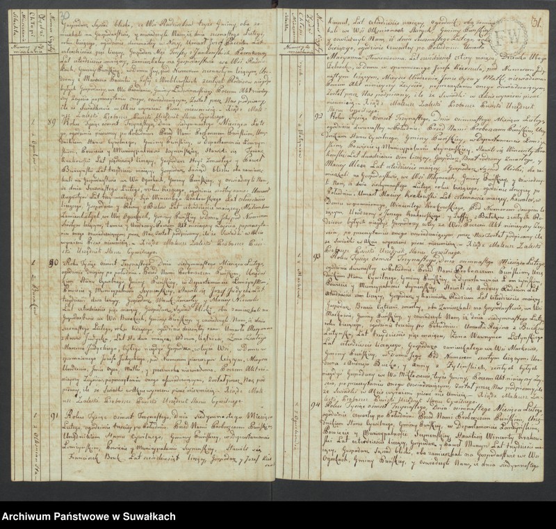 image.from.unit.number "Akta zeszłych gminy puńskiey od 1-go stycznia do dnia ostatniego grudnia 1813 roku."