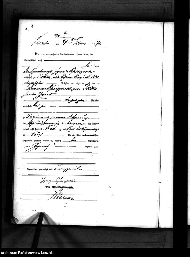 Obraz 7 z jednostki "[Księga urodzeń - miasto]"
