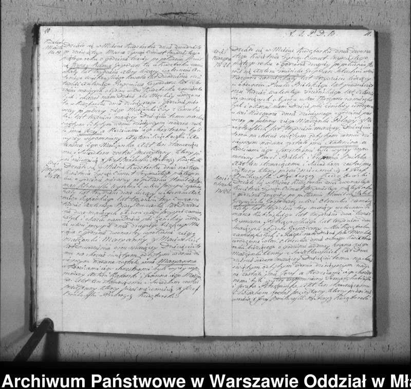 Obraz 10 z jednostki "Akta urodzin, małżeństw i zgonów"