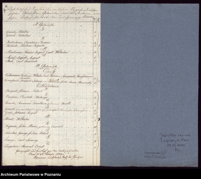 Obraz 6 z jednostki "Duplikat der Getrauten, Getauften, Verstorbenen"