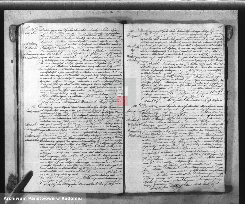 Obraz 18 z jednostki "[Duplikat Parafii Wysoka w powiecie Szydłowieckim Obwodzie Opoczyńskim] Gubernij Sandomierskiej na rok 1838 sporządzona"