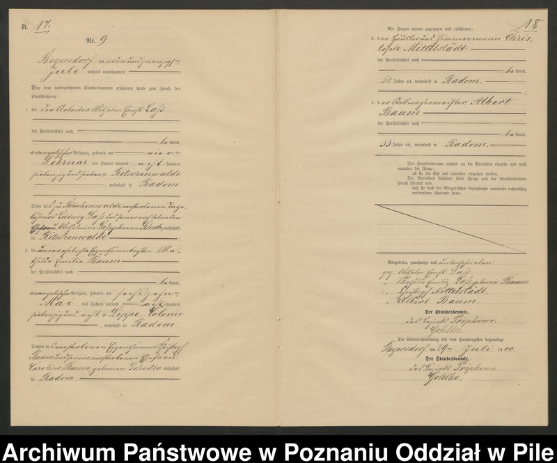 Obraz 12 z jednostki "Księga małżeństw"