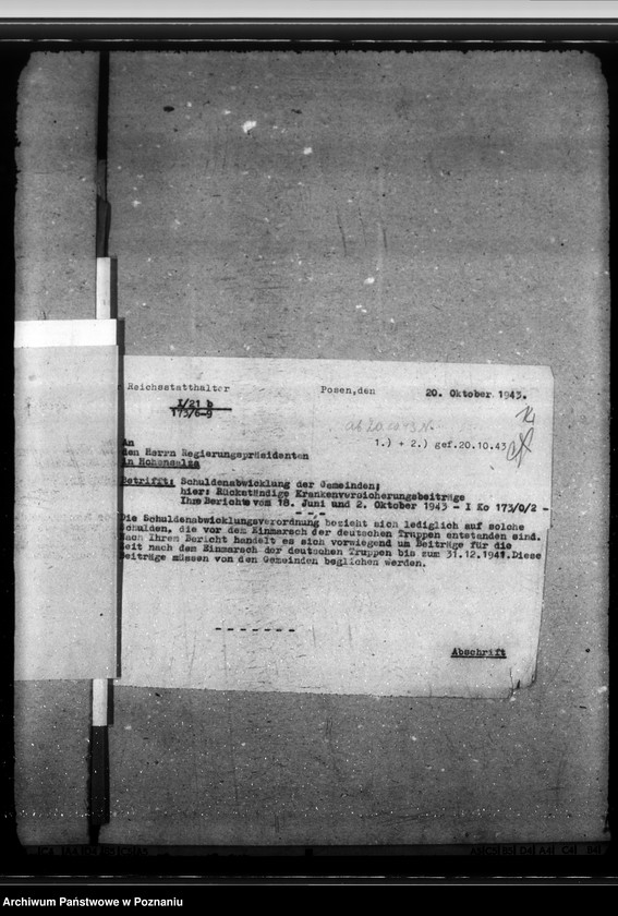 Obraz 19 z jednostki "Ausstattung der Landräte mit beschlagnahmten Möbeln aus Probstein und Schlössern"