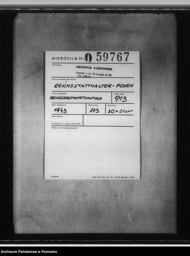 Obraz 2 z jednostki "Reichsdeutschtumsfond"