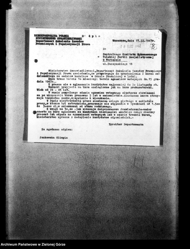 Obraz 12 z jednostki "Okólniki i pisma Centralnego Komitetu Wykonawczego i Wojewódzkiego Komitetu PPS"