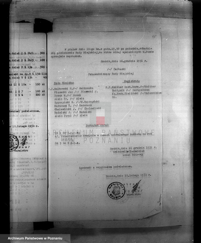 Obraz 18 z jednostki "Budżety i sprawy rachunkowe miasta Szubina"