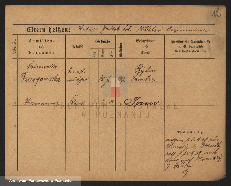 Obraz 14 z jednostki "Dzierbicka - Dzikiewicz"