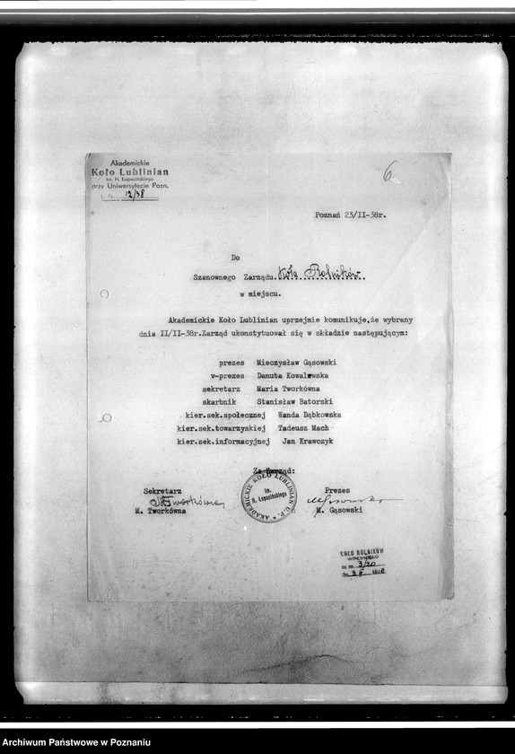 Obraz 10 z jednostki "Korespondencja Koła"