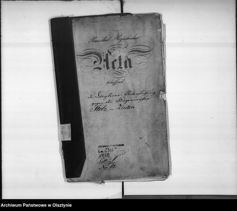 image.from.unit.number "Disciplinar-Untersuchung gegen den Bürgermeister Stolz in Zinten"