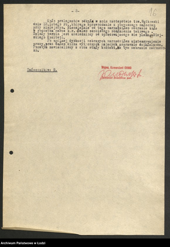 Obraz 17 z jednostki "Szkolenie partyjne - sprawozdania z [inspekcji w powiatach oraz instruktorów powiatowych z działalności]"