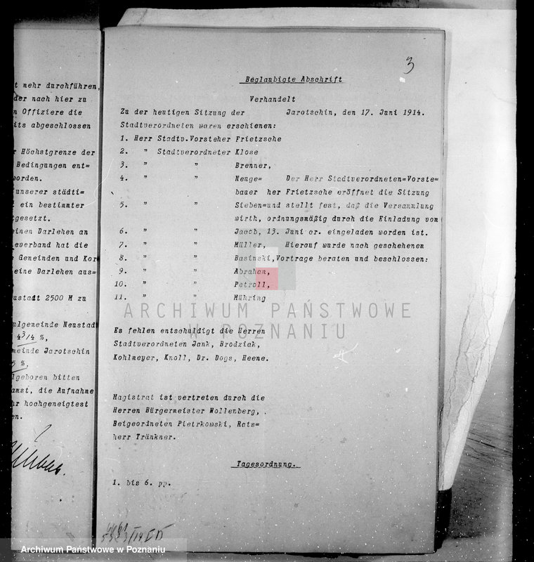 Obraz 7 z jednostki "Die Verwaltung der Stadt Jarotschewo /Jarocin/"