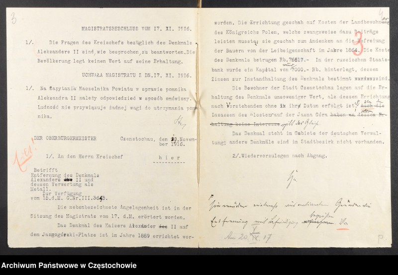 Obraz 11 z kolekcji "Usunięcie pomnika Aleksandra II Romanowa w Częstochowie111"