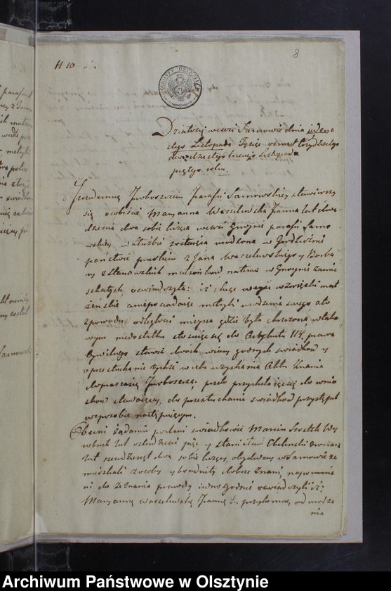 image.from.unit.number "Annexa należące do Aktów Małżenstwa w parafii Sarnowskiey z roku 1835"