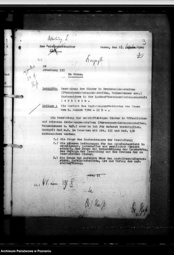 Obraz 7 z jednostki "Beschulung von Kindern in Erziehungsanstalten. Beschulung blinder und taubstummer Kinder."