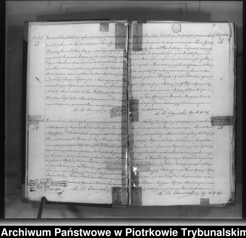 Obraz 9 z jednostki "[Księga duplikat aktów urodzonych, zaślubionych i zmarłych]"