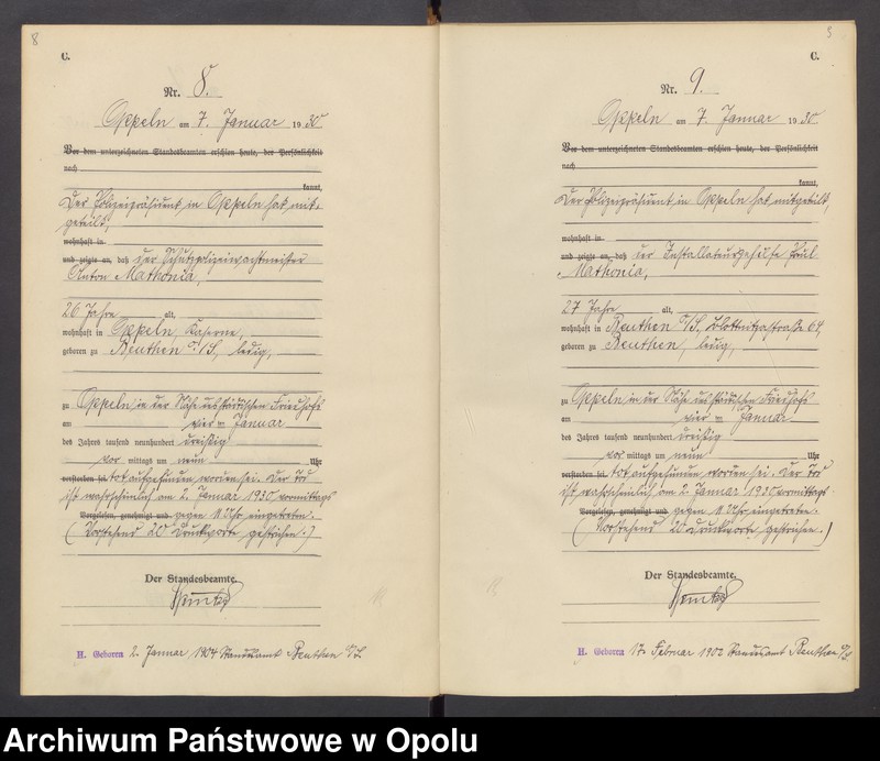 Obraz 9 z jednostki "[Rejestr zgonów] 1930 Tom I Nr 1-423"