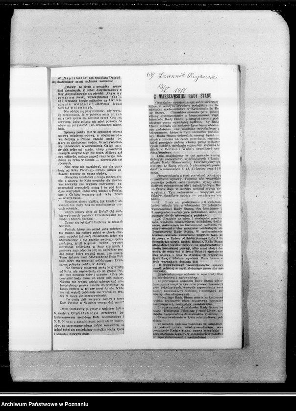 Obraz 14 z jednostki "Niepodległa Polska [wycinki prasowe]"