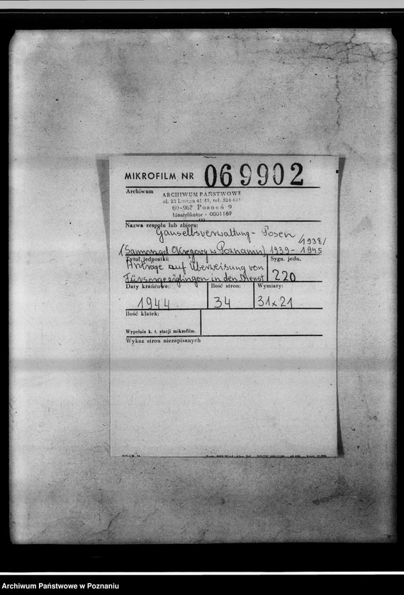 Obraz 2 z jednostki "Anträge auf Überweisung von Fürsorgezöglingen in den Dienst."