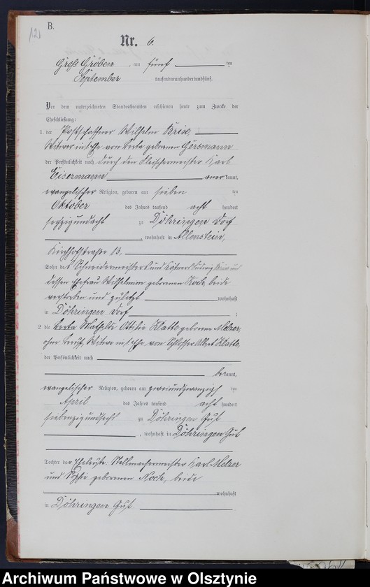 image.from.unit.number "Heiraths-Neben-Register Nr 1 - 13"