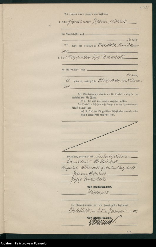 Obraz 13 z jednostki "Heirats-Neben-Register"