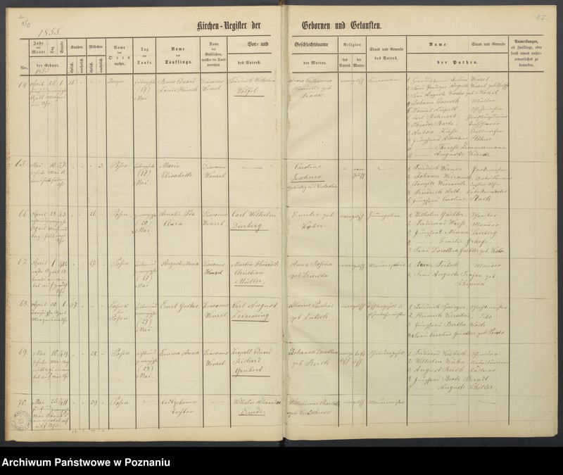 Obraz 11 z jednostki "[Akta urodzeń i chrztów, ślubów, zgonów]"