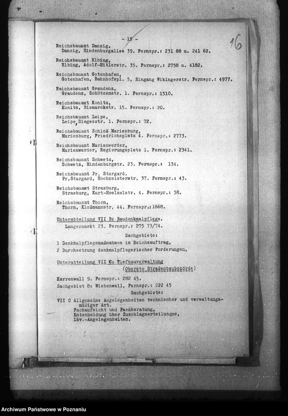 Obraz 20 z jednostki "Geschäftsverteilungsplan der Behörde des Reichsstatthalters in Danzig- Westpreussen"