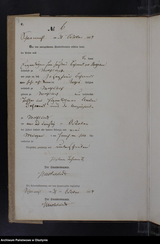 image.from.unit.number "Sterbe-Neben-Register Nr 1 - 23"