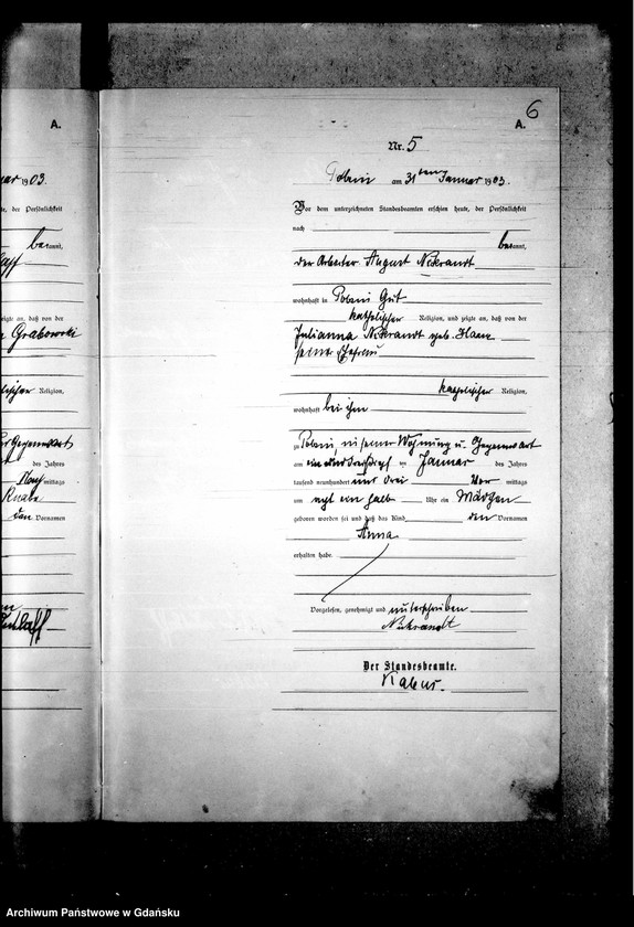 Obraz 10 z jednostki "Księga urodzeń"