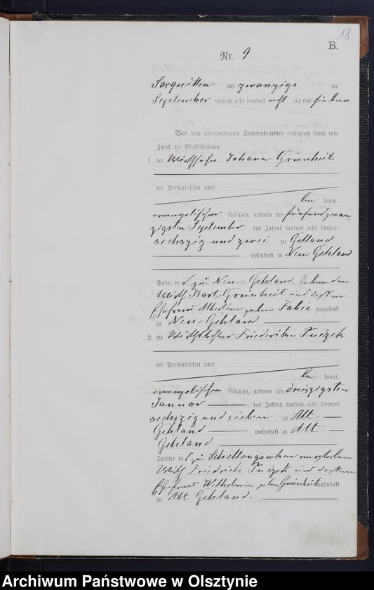 image.from.unit.number "Heiraths-Haupt-Register Nr 1 - 19"