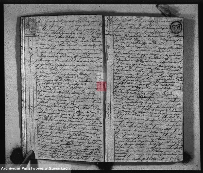 Obraz 8 z jednostki "Akta Urzędnika Stanu Cywilnego Urodzonych w Gminie Jeleniewskiey, od Dnia 1-go Miesiąca Stycznia 1819 do ostatniego Grudnia tegoż Roku."