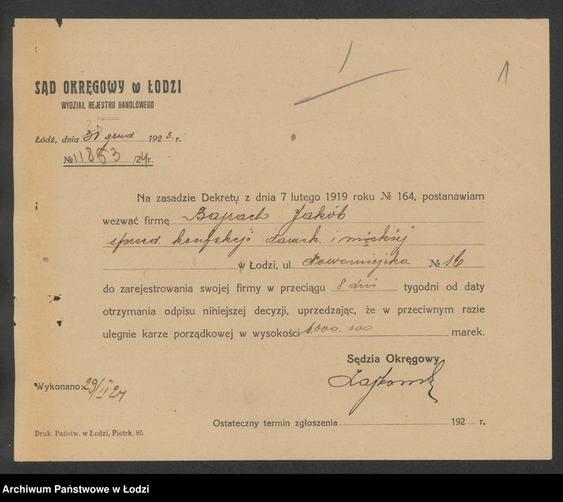 Obraz 3 z jednostki "Jakób Bajrach- sprzedaż konfekcji damskiej i męskiej"