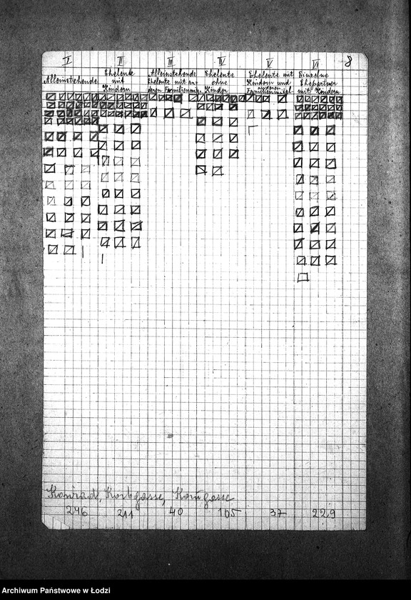Obraz 11 z jednostki "[Statystyka ludności żydowskiej według wieku i płci]"